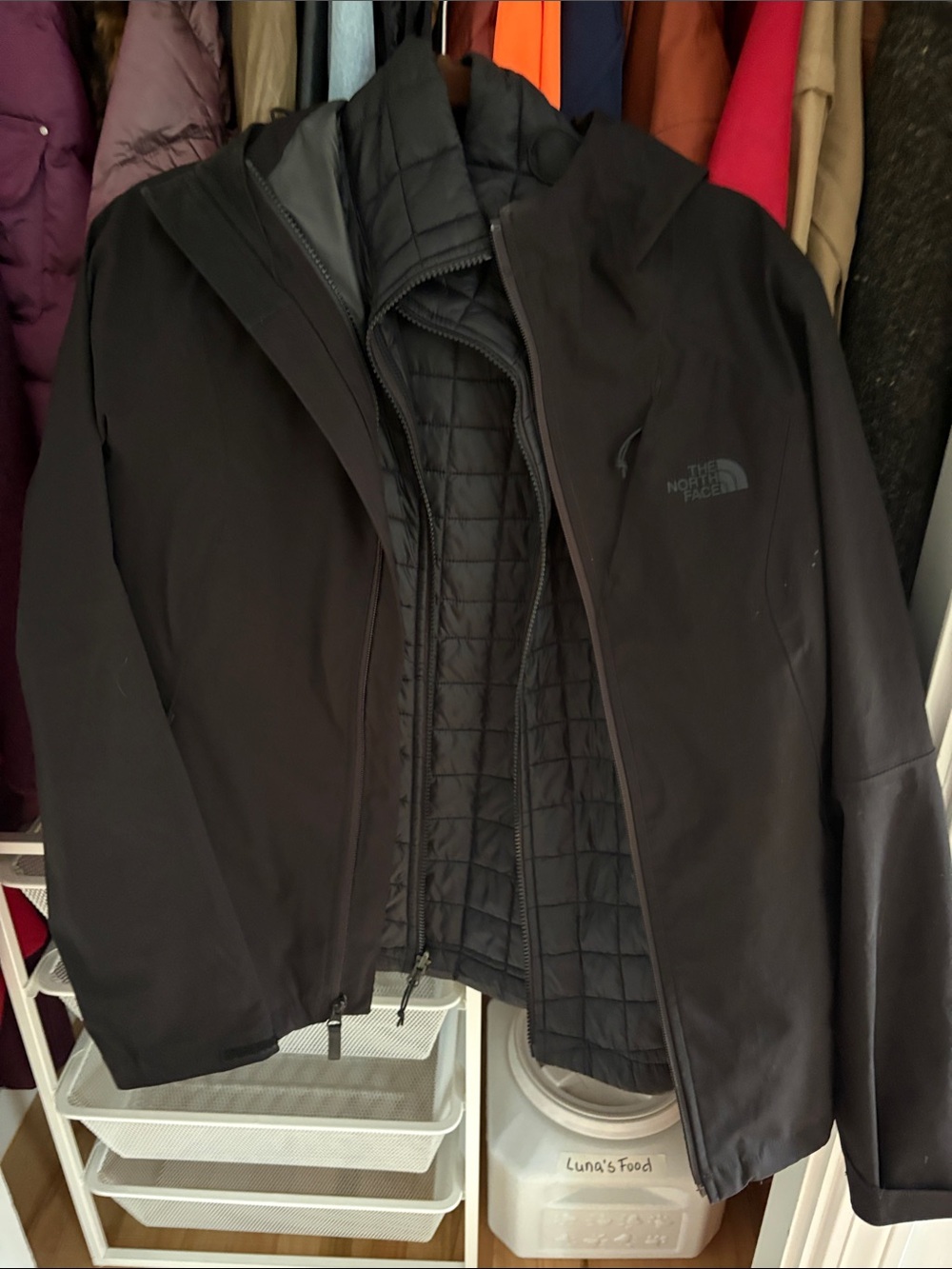 The North Face Thermoball women’s  Black Hooded Performance Jacket